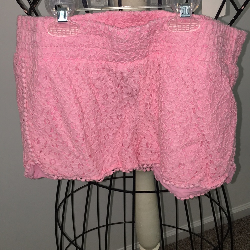 Tinseltown crochet shorts